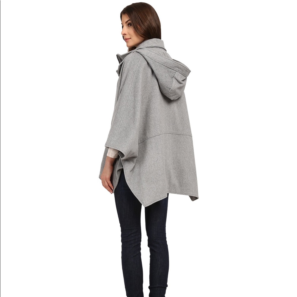 DKNY Hooded Grey Cape